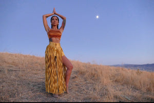 Singer Jhene Aiko in our Logo Earrings.