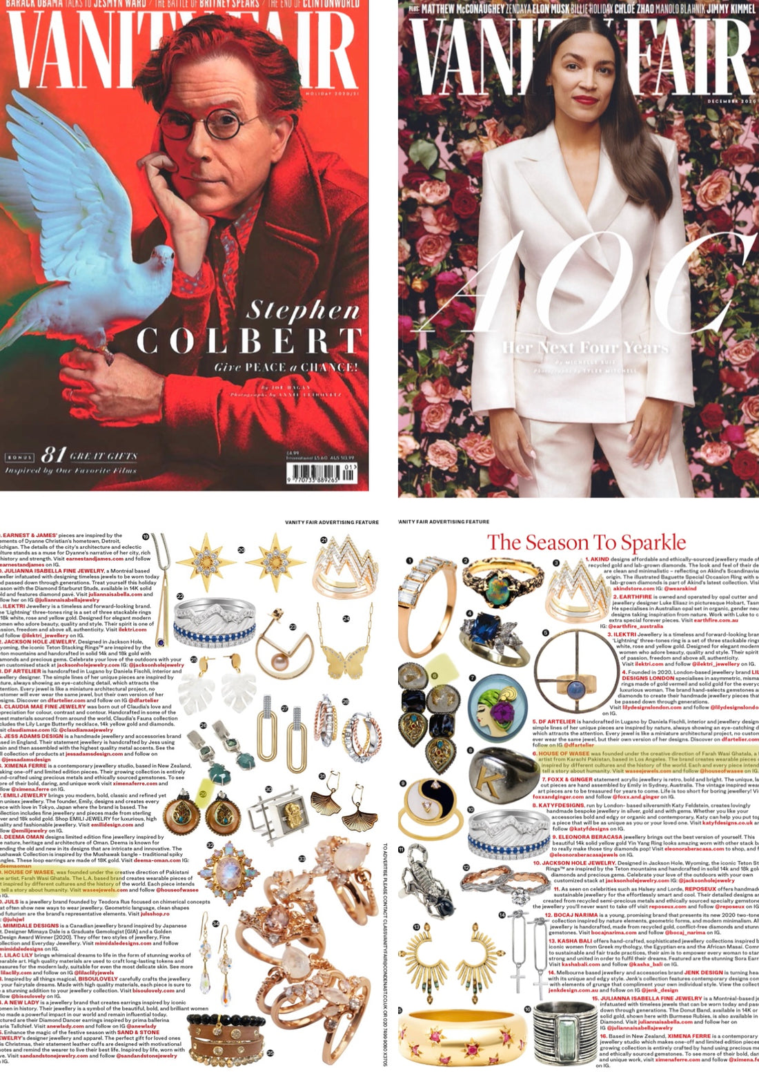 Proud to be featured in Vanity Fair UK❤️