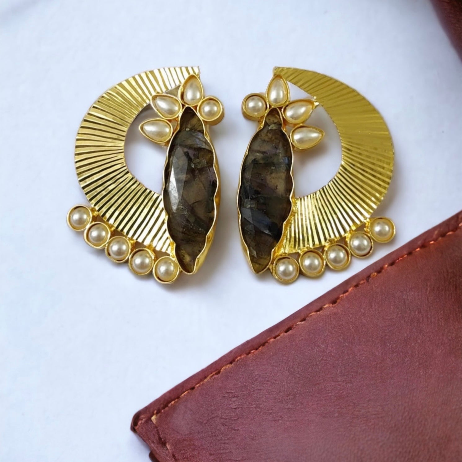 Mystic gemstone earrings