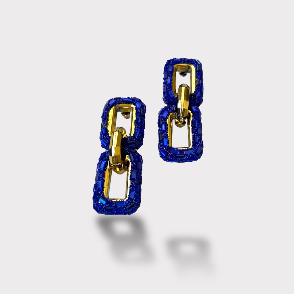 Sapphire Shimmer Earrings