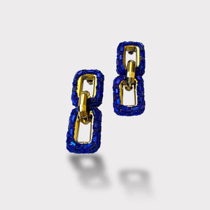 Sapphire Shimmer Earrings