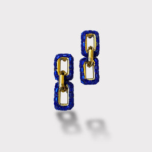 Sapphire Shimmer Earrings