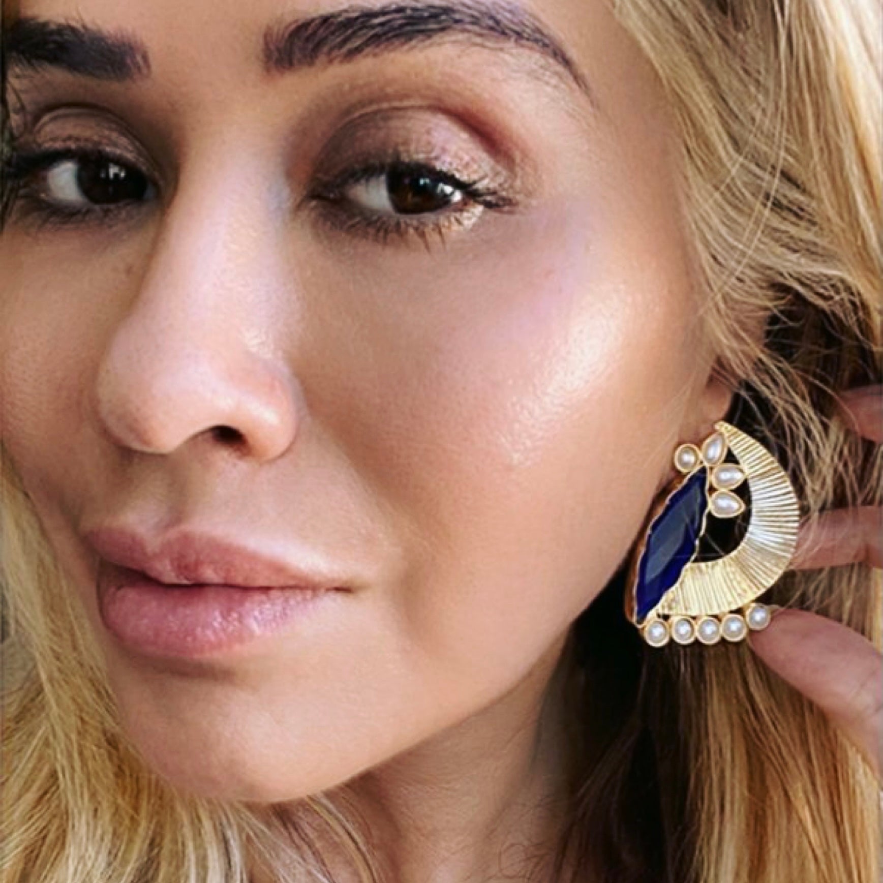 Mystic gemstone earrings