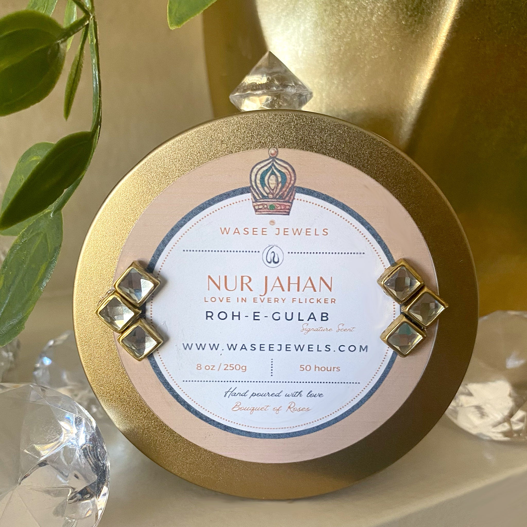 Nur Jahan Bouquet of Roses Candle