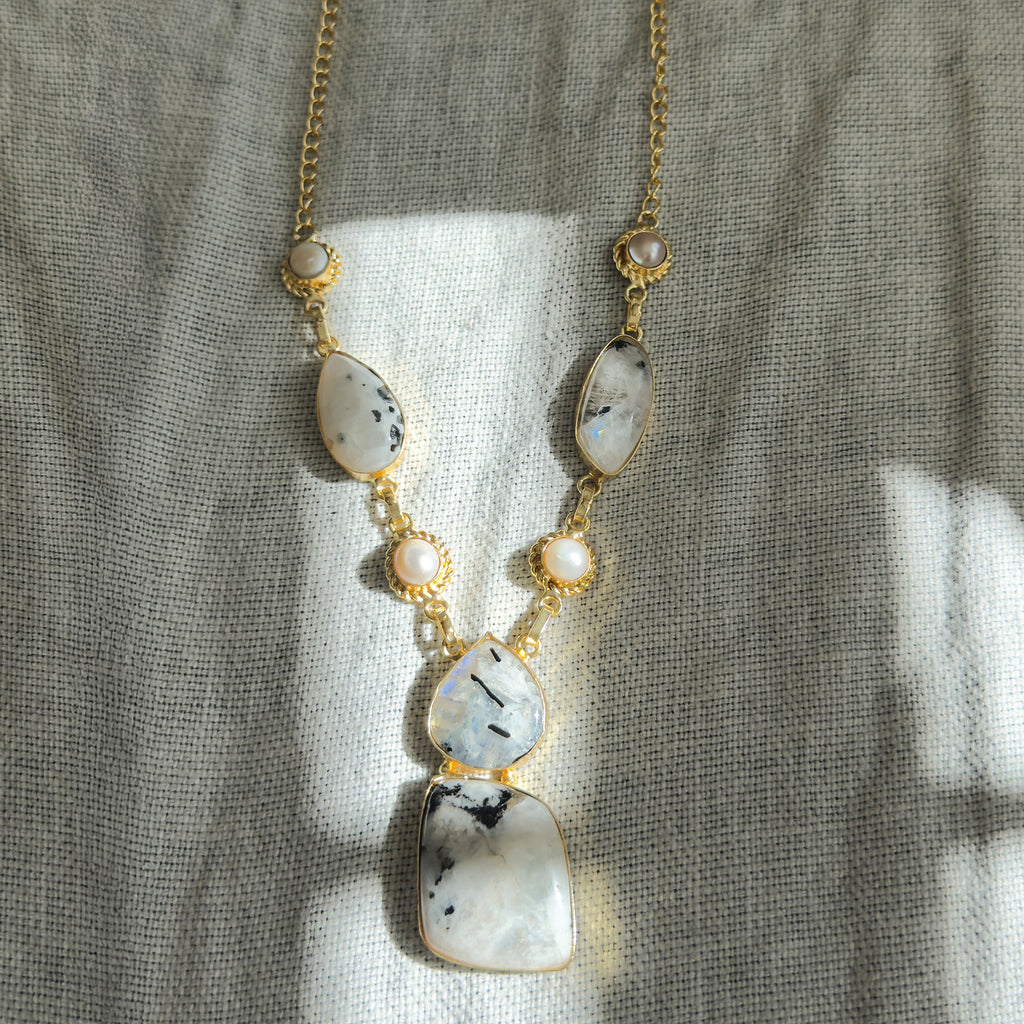 Solene Moonstone Necklace