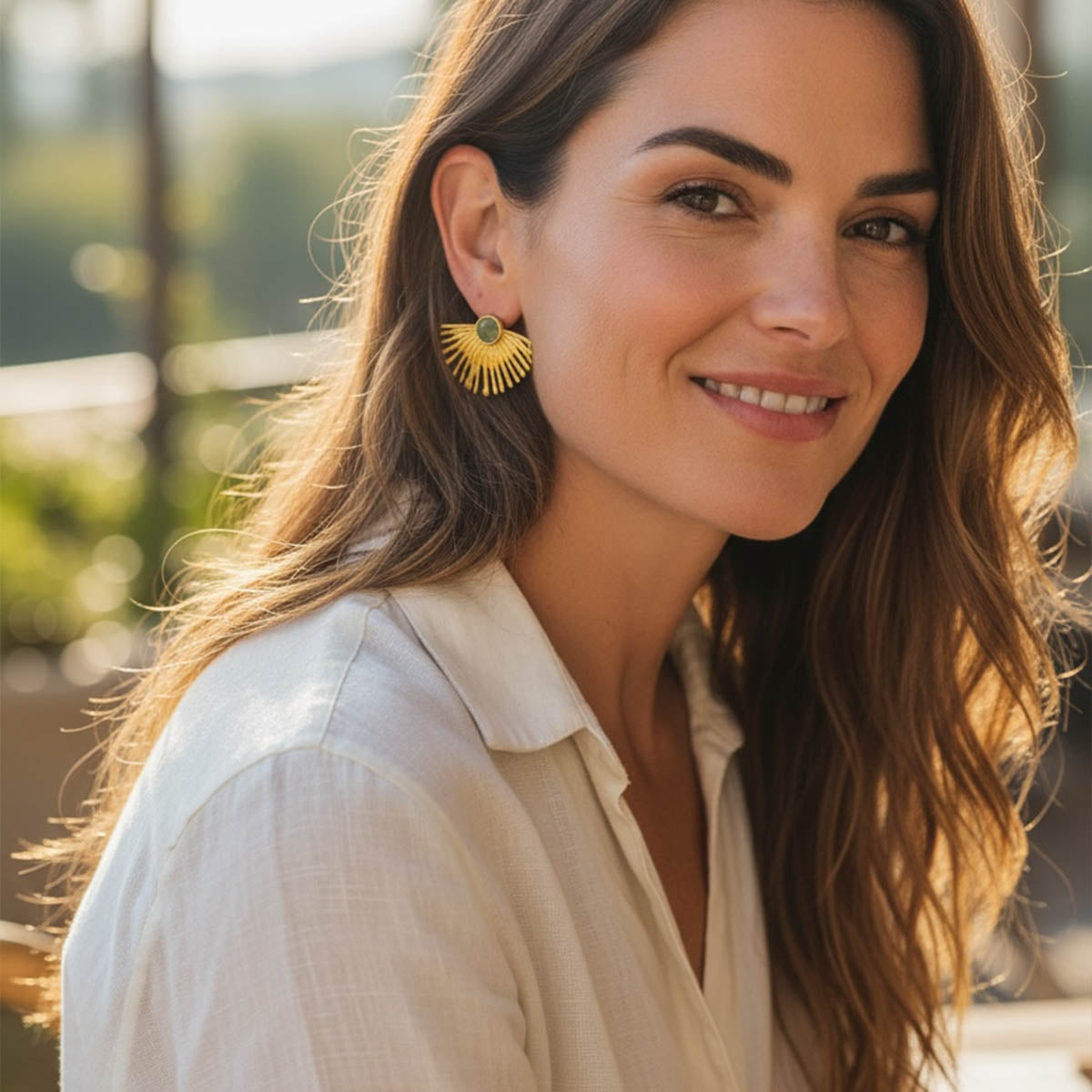 Gemara Solis Stud Earrings