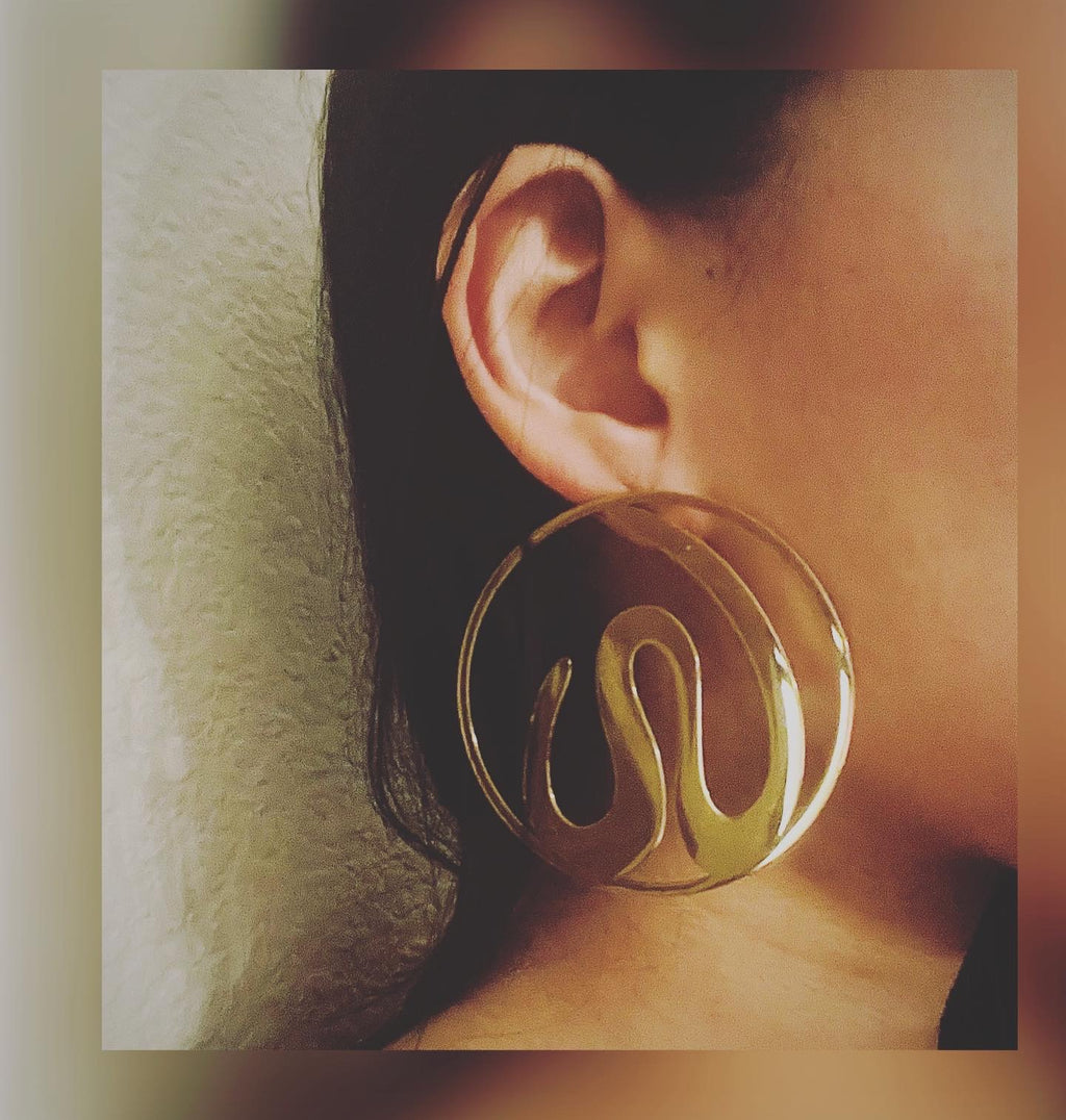 W Logo earrings