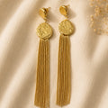 Nahara Coin Tassel Earring