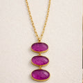 Roya Amethyst Drop Necklace