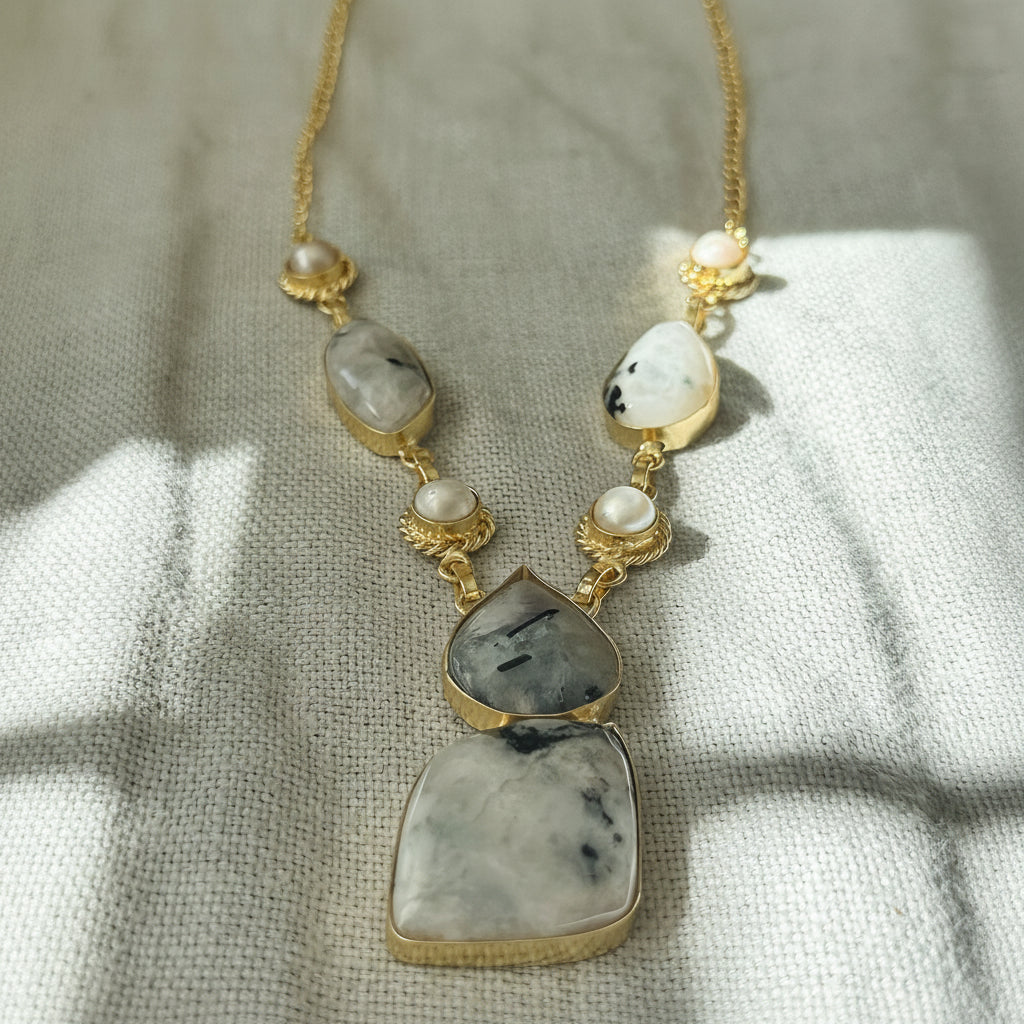 Solene Moonstone Necklace