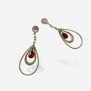 Redrop earrings