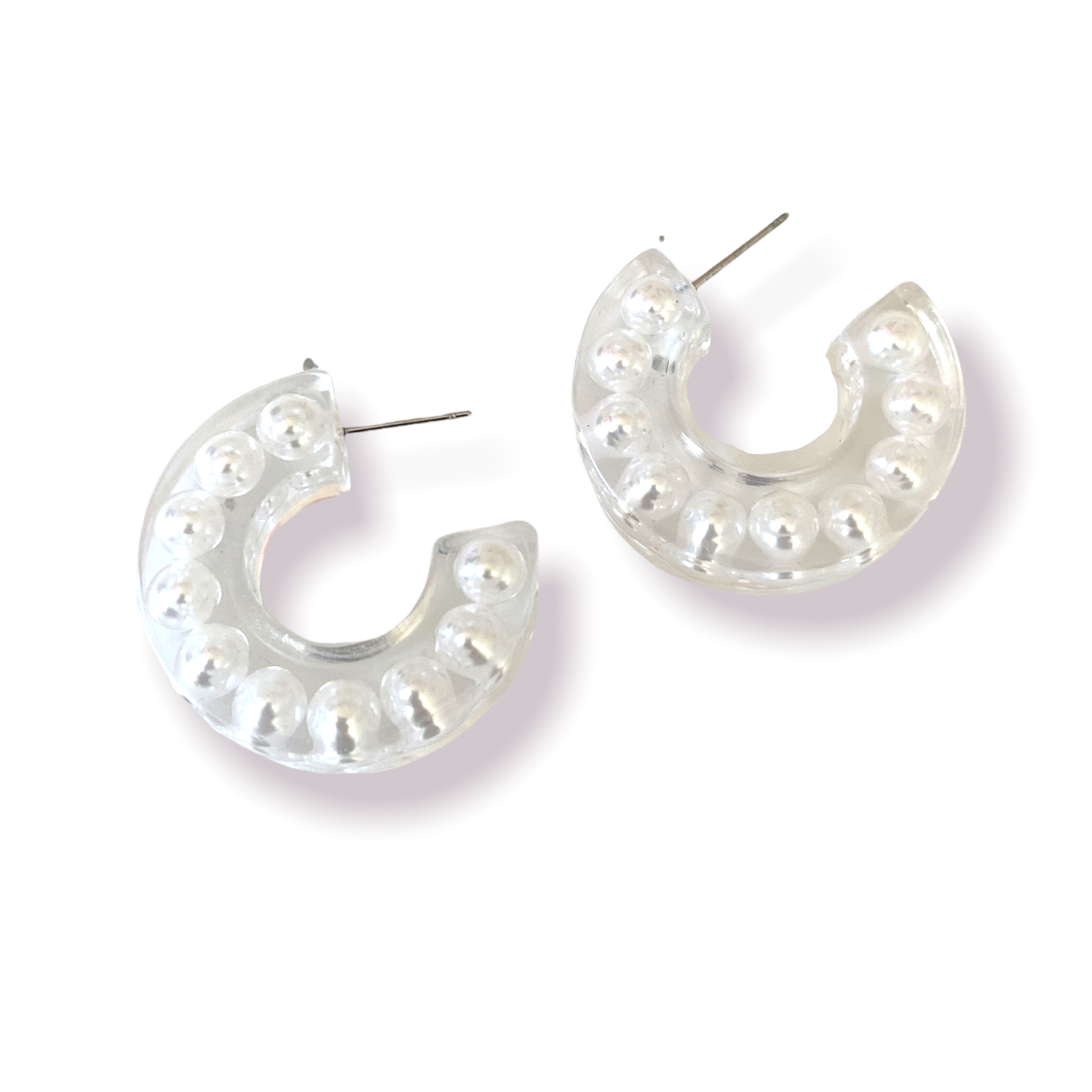 Pearls and twirls earrings