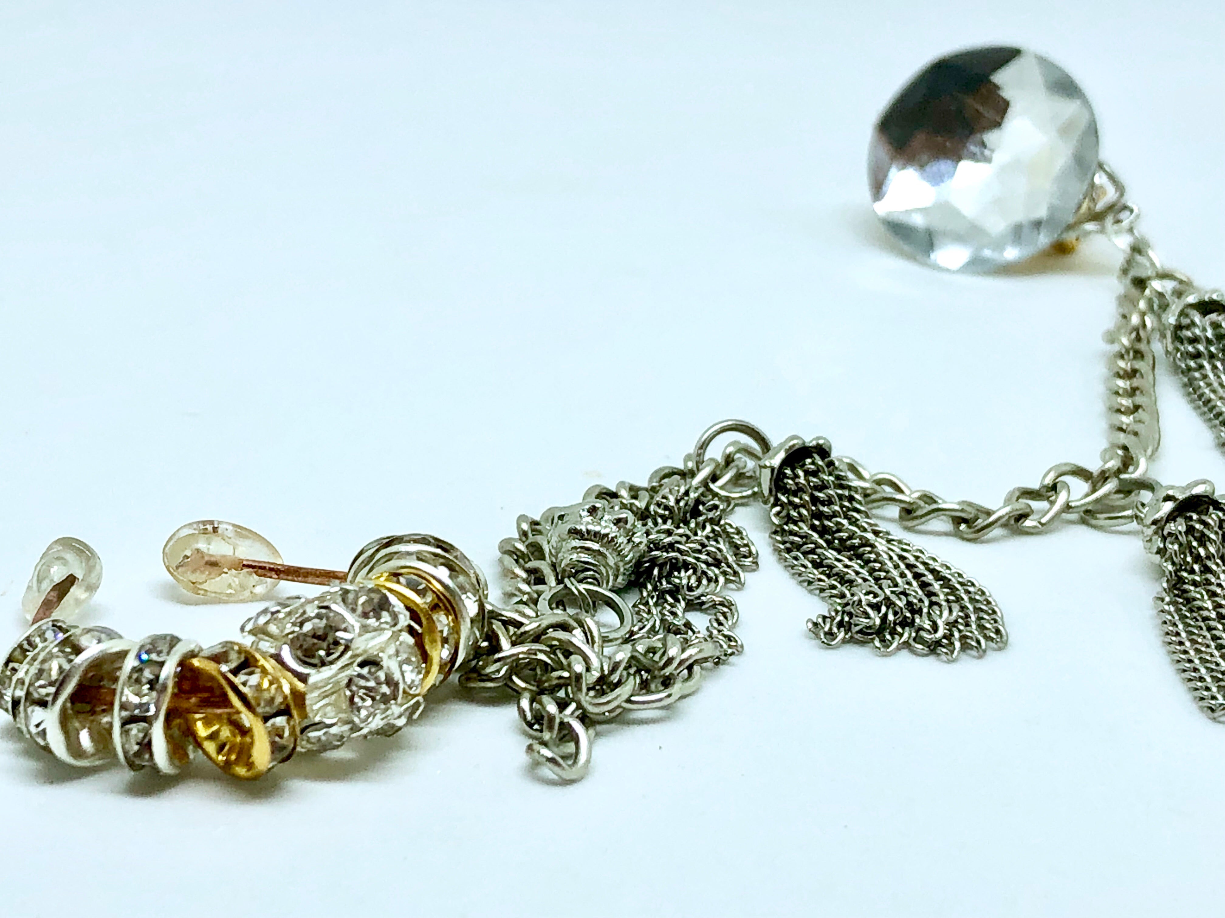 Nose ring with tassel chain and earring!