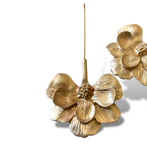 Gold Flower Earrings