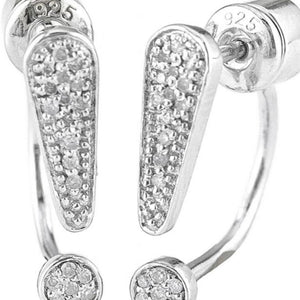 Peek-A-Boo Single Pave Diamond Earrings